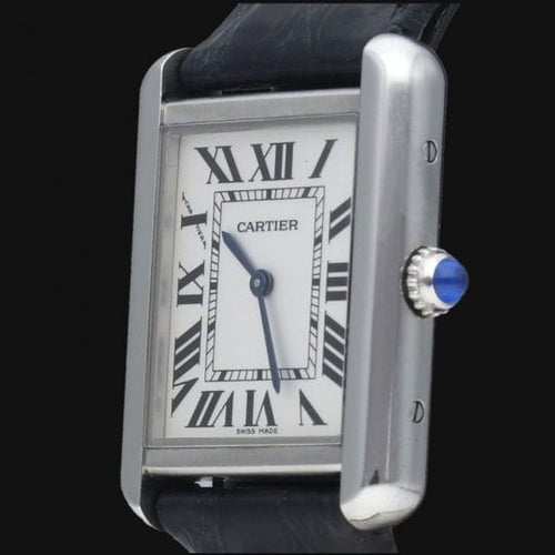 Cartier Tank Solo - Montre en cuir 58 Facettes MT47845