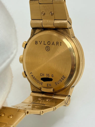 Montre Bulgari Diagono - Montre chronographe en or jaune 58 Facettes 2209
