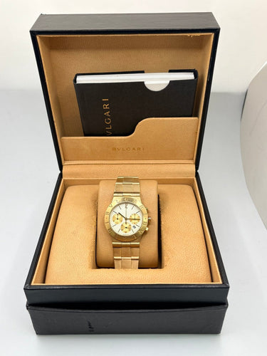 Montre Bulgari Diagono - Montre chronographe en or jaune 58 Facettes 2209