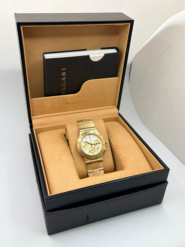 Montre Bulgari Diagono - Montre chronographe en or jaune 58 Facettes 2209