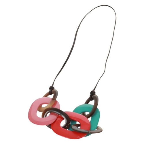 Hermès Karamba - Collier en corne de buffle laquée et coton ciré 58 Facettes kba36s9b0j
