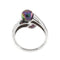 Bague 55 Bague contrariée en or blanc 18 ct avec perles de Tahiti et diamants 58 Facettes 28697