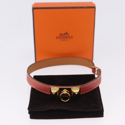 Hermès Rivale Double Tour - Bracelet en cuir rouge 58 Facettes s7ivtb4e40