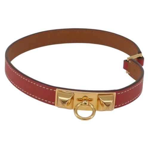 Hermès Rivale Double Tour - Bracelet en cuir rouge 58 Facettes s7ivtb4e40