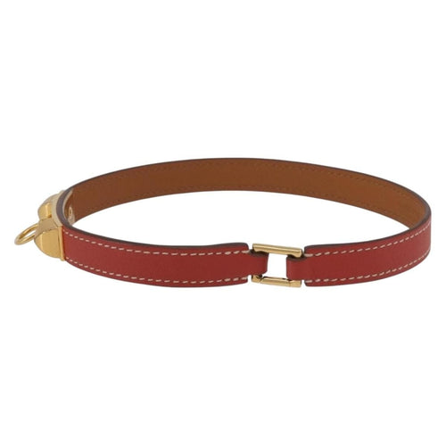 Bracelet Hermès Rivale Double Tour - Bracelet en cuir rouge 58 Facettes s7ivtb4e40