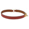 Hermès Rivale Double Tour - Bracelet en cuir rouge 58 Facettes s7ivtb4e40