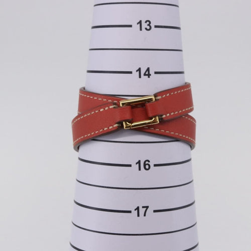 Hermès Rivale Double Tour - Bracelet en cuir rouge 58 Facettes s7ivtb4e40