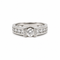 57 Bague bandeau en or blanc et diamants 1,60 carat 58 Facettes 1.0001331/2