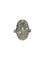 54 Bague ancienne en or blanc et diamants 1,40 ct 58 Facettes 2222