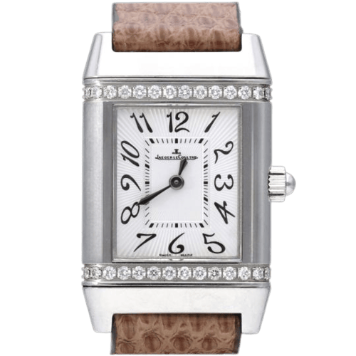 Jaeger-LeCoultre Reverso Classique Lady - Montre en acier et diamants 58 Facettes MT47769