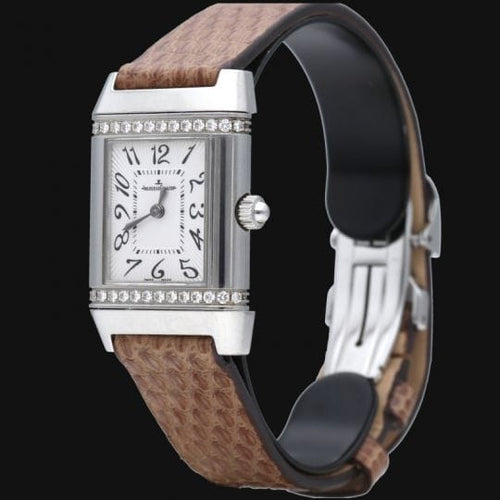 Jaeger-LeCoultre Reverso Classique Lady - Montre en acier et diamants 58 Facettes MT47769