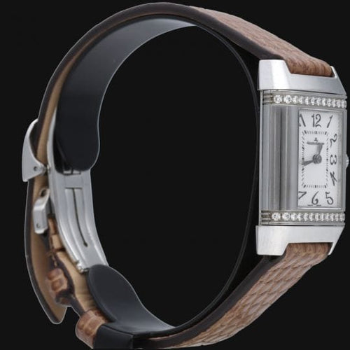 Jaeger-LeCoultre Reverso Classique Lady - Montre en acier et diamants 58 Facettes MT47769