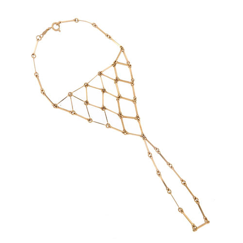 Bracelet Bracelet de main - Bracelet en or rose 14 ct 58 Facettes 28163