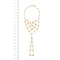Bracelet Bracelet de main - Bracelet en or rose 14 ct 58 Facettes 28163