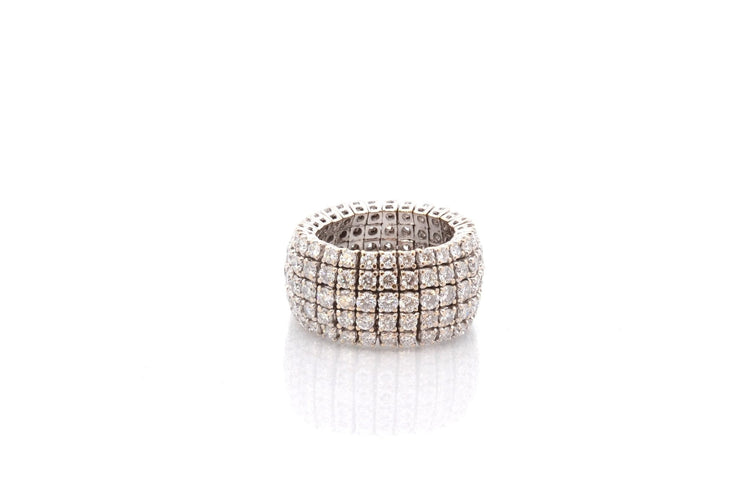 Bague 55 Bague diamants en or blanc 18k 58 Facettes 26760dv