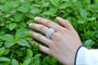Bague 55 Bague diamants en or blanc 18k 58 Facettes 26760dv