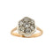 Bague 54 Bague fleur - Diamants en or blanc et or rose 18 ct 58 Facettes 31303