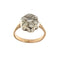 Bague 54 Bague fleur - Diamants en or blanc et or rose 18 ct 58 Facettes 31303
