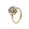 Bague 54 Bague fleur - Diamants en or blanc et or rose 18 ct 58 Facettes 31303