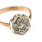 Bague 54 Bague fleur - Diamants en or blanc et or rose 18 ct 58 Facettes 31303
