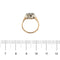 Bague 54 Bague fleur - Diamants en or blanc et or rose 18 ct 58 Facettes 31303