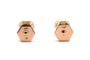 Boucles d'oreilles Boucles d'oreilles contemporaines en or jaune 18 carats et perles 58 Facettes 24012