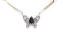 Collier Collier contemporain en or jaune et blanc 18 carats, saphir et diamants taille brillant 58 Facettes 23958