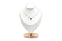 Collier Collier contemporain en or jaune et blanc 18 carats, saphir et diamants taille brillant 58 Facettes 23958