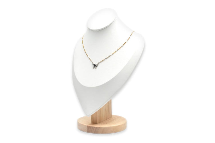 Collier Collier contemporain en or jaune et blanc 18 carats, saphir et diamants taille brillant 58 Facettes 23958