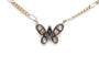Collier Collier contemporain en or jaune et blanc 18 carats, saphir et diamants taille brillant 58 Facettes 23958