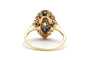 Bague 49 Art déco - Bague en or jaune et blanc 18 carats, diamants et saphirs 58 Facettes 24042