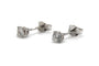 Boucles d'oreilles Boucles d'oreilles contemporaines en or blanc 18 carats et diamants 58 Facettes B929