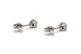 Boucles d'oreilles Boucles d'oreilles contemporaines en or blanc 18 carats et diamants 58 Facettes B929