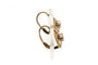 Boucles d'oreilles Art Déco - Boucles d'oreilles en or jaune et saphirs de synthèse 58 Facettes B930