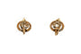 Boucles d'oreilles Art Déco - Boucles d'oreilles en or jaune et saphirs de synthèse 58 Facettes B930