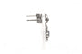 Boucles d'oreilles Boucles d'oreilles contemporaines en or blanc, saphirs et diamants 58 Facettes 23959