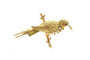 Broche Broche Art Nouveau en or jaune 18 carats, perles et rubis 58 Facettes B931