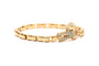 Bracelet Cartier Agrafe - Bracelet en or jaune et diamants 58 Facettes 23956