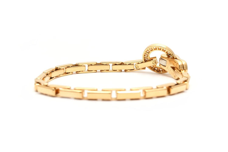 Bracelet Cartier Agrafe - Bracelet en or jaune et diamants 58 Facettes 23956