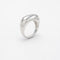49 Bague jonc en or blanc 58 Facettes 37813