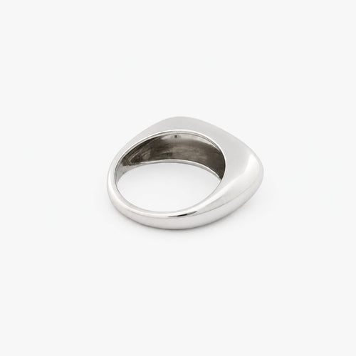 49 Bague jonc en or blanc 58 Facettes 37813