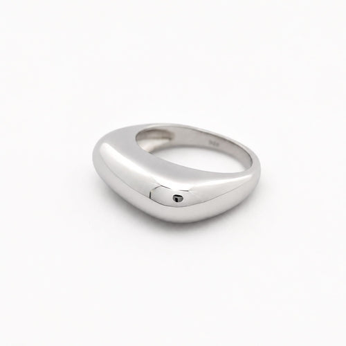 49 Bague jonc en or blanc 58 Facettes 37813