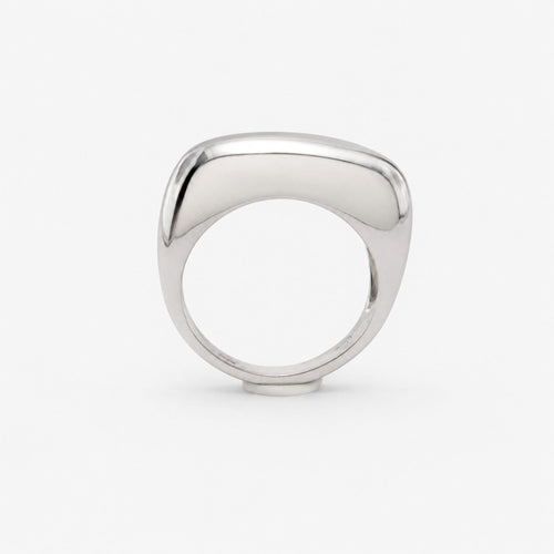49 Bague jonc en or blanc 58 Facettes 37813