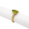 56 Bague en or jaune avec péridot poire et diamants tapers 58 Facettes 37775
