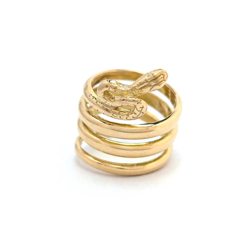 53 Bague serpent en or jaune 18 carats 58 Facettes 37628