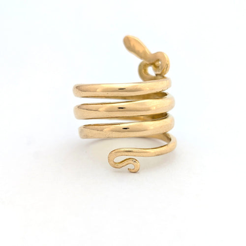 53 Bague serpent en or jaune 18 carats 58 Facettes 37628