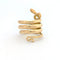 53 Bague serpent en or jaune 18 carats 58 Facettes 37628