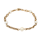 Bracelet chaîne en or jaune et perles de culture 58 Facettes 36974