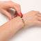 Bracelet jonc torsadé en or jaune, améthystes et diamants 58 Facettes 36969