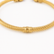 Bracelet jonc torsadé en or jaune, améthystes et diamants 58 Facettes 36969